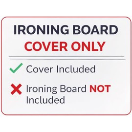 TIVIT Rectangular Ironing Board Cover for Sullivans Ironing Board - AlumiTek Coating, Thick Padding, Scorch Resistant, Elastic Edge, 59x22 - Made in Italy