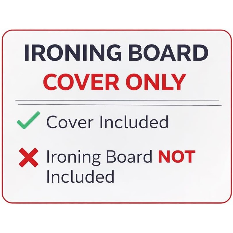 TIVIT Rectangular Ironing Board Cover for Sullivans Ironing Board -