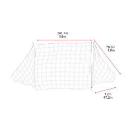 HAOHIZE Football goal net, football replacement net, football net, football net in several sizes, sports replacement football goal post net, replacement goal net (12 x 6 ft)
