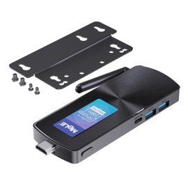 MeLE PCG02 N100 Mini PC Stick Windows 11 Pro 8GB/128GB, Full Function USB-C Fanless Mini Computer Stick Dual HDMI 4K Display 2.4G/5G Wi-Fi BT5.1 GbE Micro PC with Vesa, on Business IoT Digital Signage