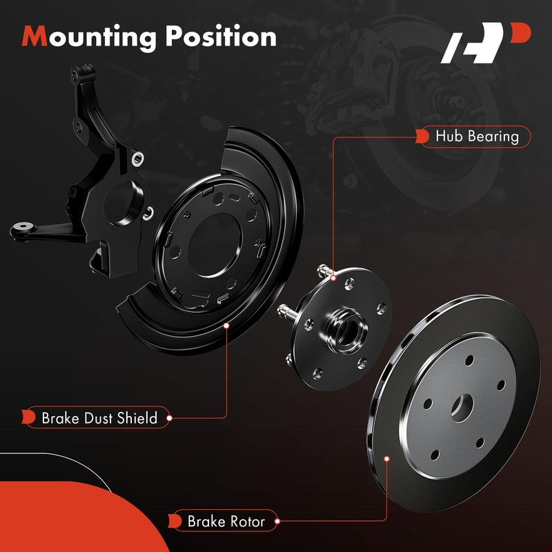 A-Premium Front Driver Side Brake Dust Shield Compatible with Ford