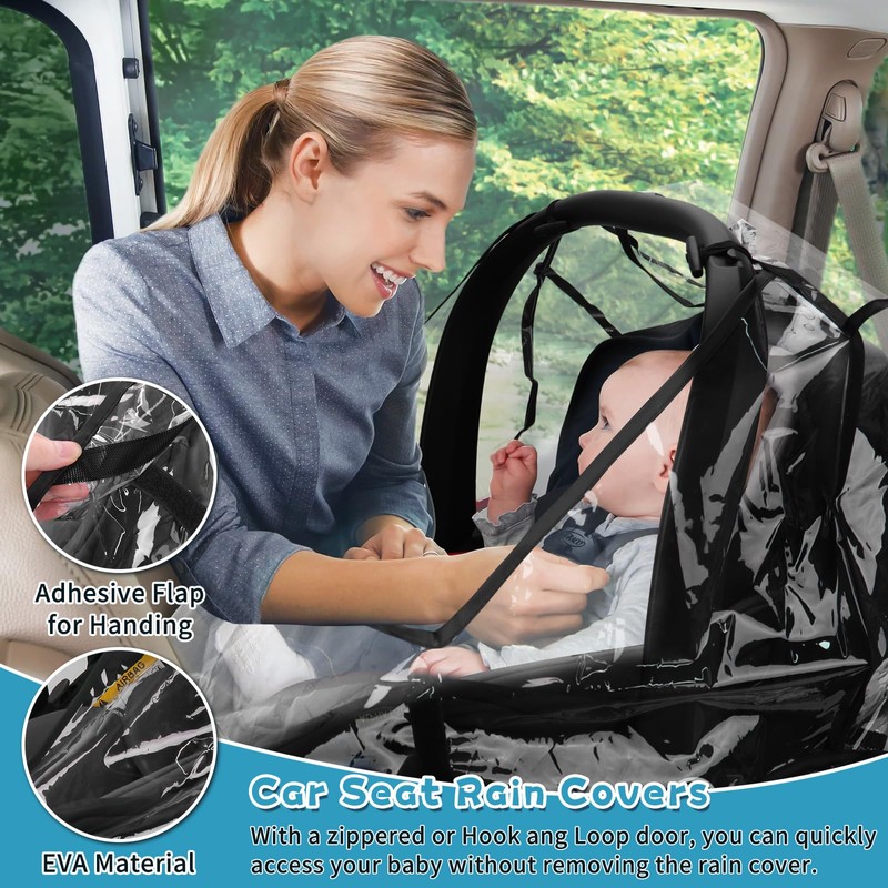 Hysagtek Car Seat Rain Covers Universal Baby Car Seat Rain