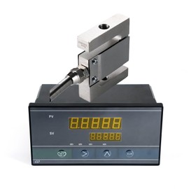 S Type Load Cell with Indicator Display, Weight Sensor Amplifier Five-Digit Display, Peak Hold, Alarm Value Setting, Test Tension and Compression Force Weight Pressure (0-50KG with Indicator)
