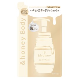 &honey Melowerie Foam Body Wash, White Tea Honey Refill, 15.3 fl oz (440 ml) | Body Soap