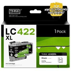 Timink 1 Pack LC422XL Printer Cartridges Compatible with Brother LC422 LC422XL LC-422XLVAL Printer Cartridges Compatible with Brother MFC-J6940DW MFC-J5345DW MFC-J6540DW MFC-J5340DW MFC-J5740DW