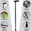 DMI Lightweight Aluminum Adjustable Walking Cane with Derby-Top Handle for