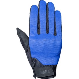 Yamaha Motor Motorcycle Gloves YAT57 Mesh Riding Gloves Blue M Size 90792-G064M Spring Summer Mesh Fabric Knuckle Protector Smartphone Compatible