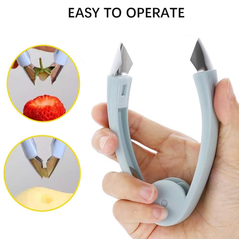 Pineapple Eye Remover,Multifunctional Stainless Steel Cutter and Fruit Corer,strawberry stem