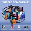 2-in-1 Compatible with 120w Fast Charger, 2025 New Retractable Wall
