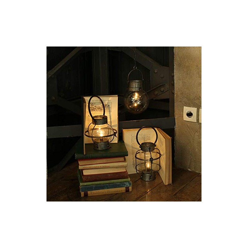 Dulton Interior Goods L.E.D Lantern, Height 11.0 x Width 6.7