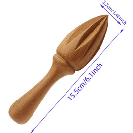 LBTODH Lemon Juicer Wooden Fruit Extractor Reamers Handheld Home Kitchens Tool Suitable for Fruit Juicing (1PCS)