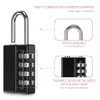 LOFICOPER Combination Padlock with Key, 2 Pack Combination Lock for