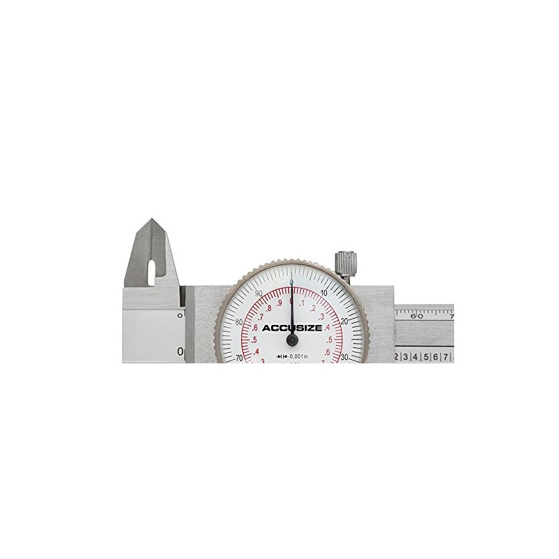 Accusize - 8" x 0.001"/200mm x 0.02mm, Inch/Metric Dual Needle