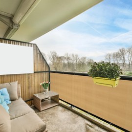 Cliselda 3ft x 50ft Privacy Fence Screen, Heavy Duty Fencing Mesh Shade Cover Fencing for Outdoor Yard Wall Garden Backyard, Cable Zip Ties Included (3' x 50', Sand)