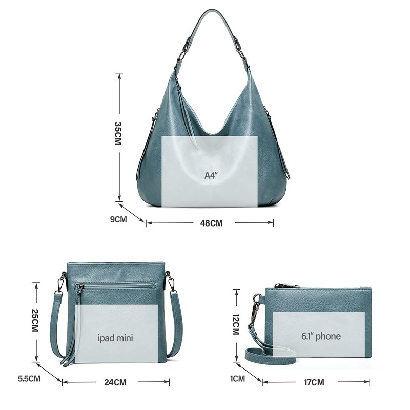 Ashioup Women's Handbags, Vintage, PU Leather , Hobo Bags, Tote