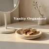 Voxionix Travertine Jewelry Dish, 5.5 Inch Trinket Dish & Jewelry