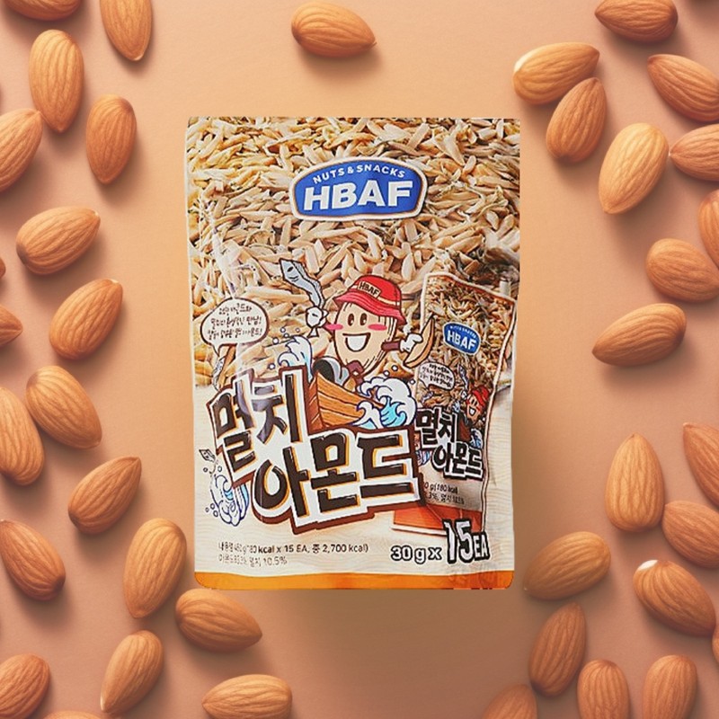 BAF Anchovy Almond 30g 15 Pieces HBAF Mini / 바프