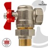 tecuro Angle Ball Valve, G 1 Inch x Internal Thread