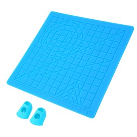 Alfombrilla para Bolígrafo 3D, Alfombrilla de Diseño de Silicona Flexible con Rejillas de Regla de Escala y Tapas para Dedos, Almohadilla de Dibujo 3D para Niños y Adultos
