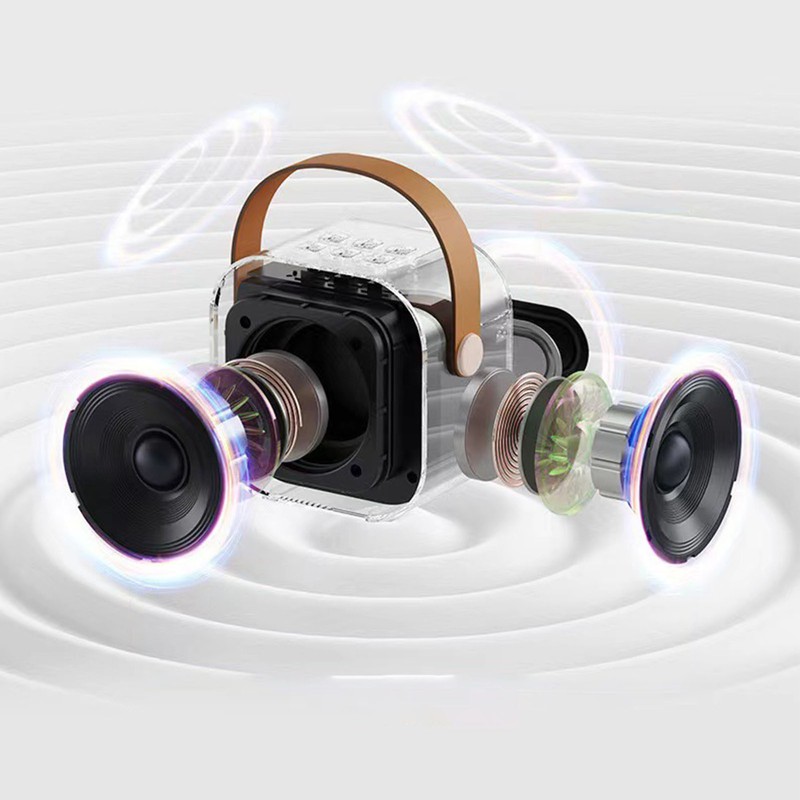 Mini Karaoke Machine Karaoke Speaker with Wireless Microphone Light Effects