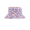 maximo Baby Boys Reversible Check Striped Jersey Hat, Multicoloured (blue-grey-red