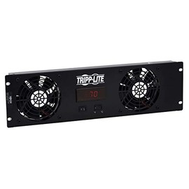 Tripp Lite 3U Digital Temperature Sensor with 2 12VDC Extra-Quiet Fans, Blanking Panel, LCD (SRFAN3UTEMP)