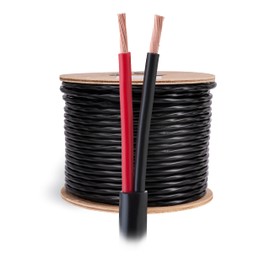 Cables Direct Online Speaker Wire 16 Gauge, 100 ft for Outdoor and Indoor Use, 16/2 CCA (Copper Clad Aluminum) Stranded Bulk Audio Cable, Direct Burial and UV Resistant, New 2025 Model