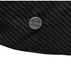 WEROR WEROR-396.1 Men's Flat Cap Peaked Cap Cord, black, 59