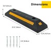 Acymner 2 Pack Rubber Parking Guide Blocks | Heavy Duty