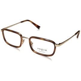 Vogue Eyewear Vo4166 - Marco rectangular para gafas graduadas para mujer, Oro pálido/lente demo, 49 mm