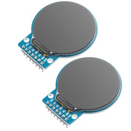 GC9A01 1.28 Inch Circular TFT Screen for Arduino RGB IPS HD 240 x 240 Resolution SPI Interface LCD Display Module for Display Devices, Real-time Monitoring and Instrument Display