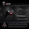 MZS Black Motorcycle Clutch Brake Levers Short Adjustable CNC Compatible