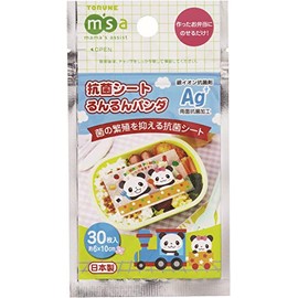 Torune P-2912 Bento Antibacterial Sheet, Run Panda, Pack of 30