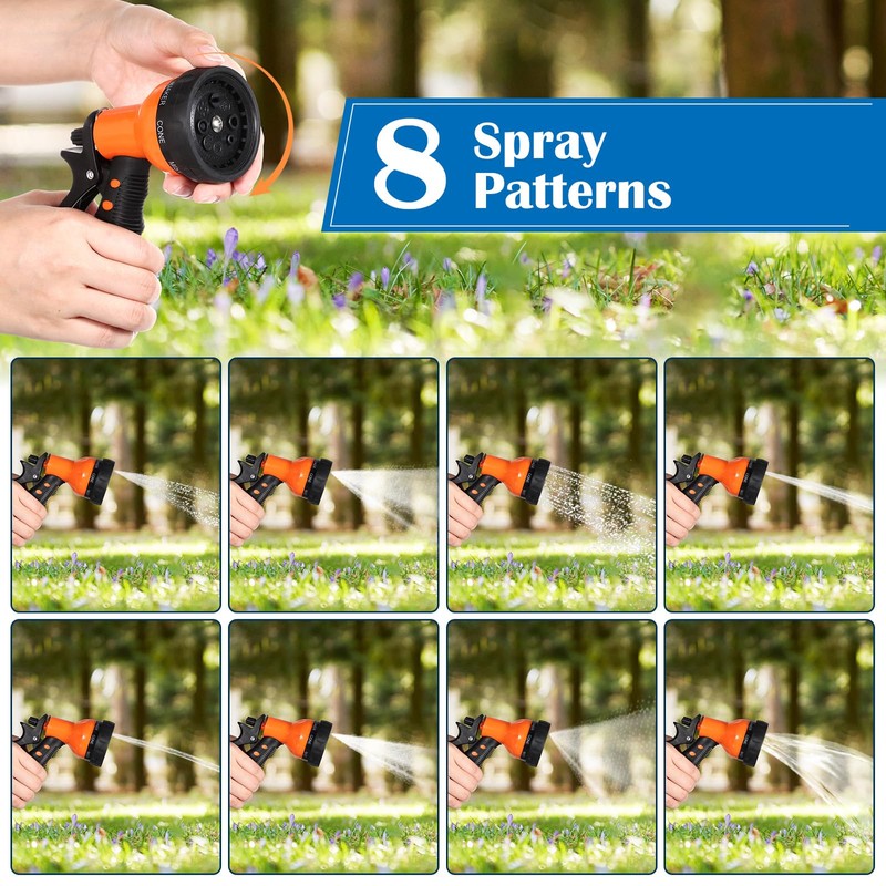 Tanlade 10 Pcs Adjustable Hose Nozzle Garden Hose Nozzle Sprayer
