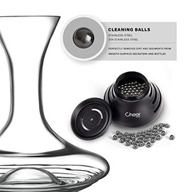 Cheer Moda 4mm Bottle Cleaner Beads, Pack of 300 Premium Reusable Cleaning Balls For Wine Decanter/Glass CHEER Containers/Wine Bottles/Carafes Rustproof Stainless Steel Pellets To Remove Dirt