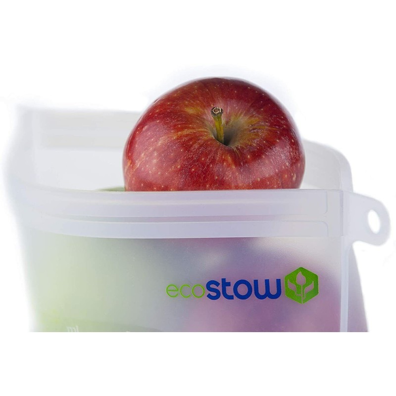 Unbranded Reusable Silicone Food Storage Bags - 2 Large, 2