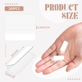 200 Pcs Earring Support Patches, Earring Card Holder, Earring Card, Adapter Plastic Lip Hanger for Earring Necklace Card Display (200)