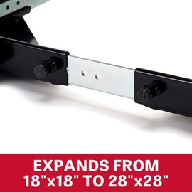 Jet JET Universal Mobile Base, 18" x 18" to 28" x 28", 600 Lb. Capacity (Model JMB-UMB)