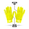 Nxtrnd G1 Youth Football Gloves, Kids Sticky Receiver Gloves (Neon