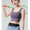 Unisex Running Hip Sack Belt Bag Flip Belt Pouch Waist Pack Running Gray 2ea