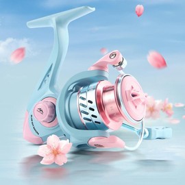 Spinning Fishing Reel, Metal Lightweight Durable 5.2:1 Gear Ratio 3+1 Ball Bearing Fishing Reel, Fishing Equipment, Outdoor Fishing Supplies - Color: Light Wash, Specification: BSS-1500S