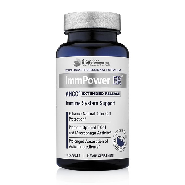 ImmPower ER AHCC (Extended Release) Immune Support Supplement, 60 Capsules