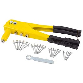 HIGH QUALITY Heavy Duty Hand Rivet Riveter Riveting Pop Gun Tool+ 4 Nozzle 60 Assorted Rivets
