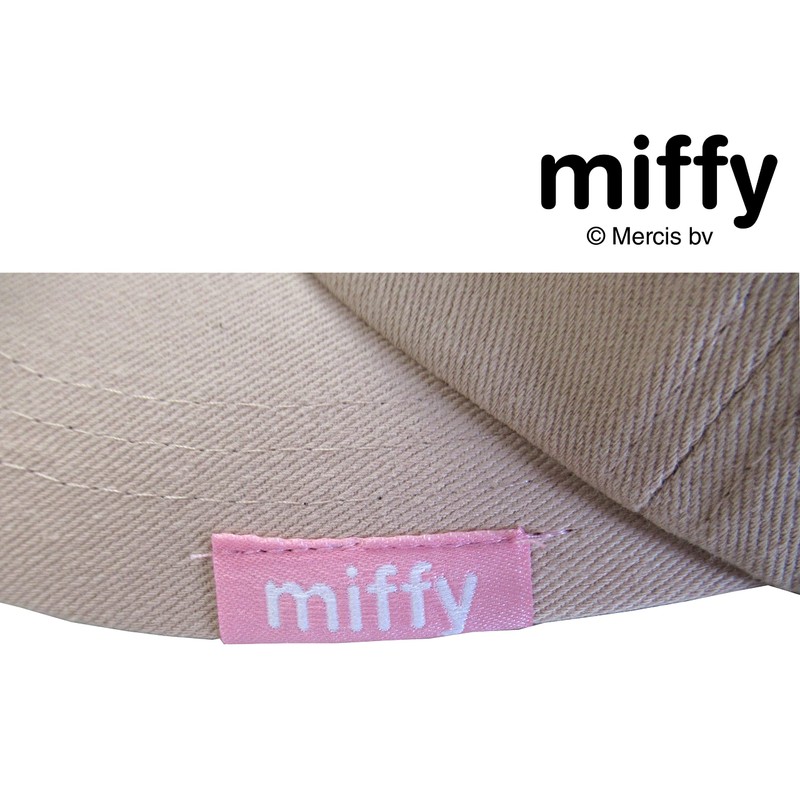 Tomokuni Miffy Cap, Embroidery, Simple Hat, Low Cap, Kids, Cute,