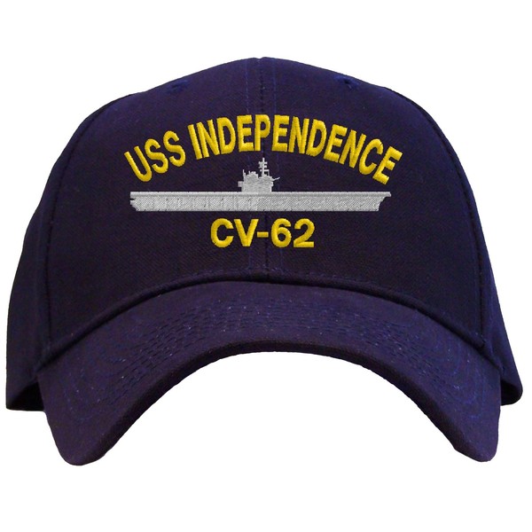 USS Independence CV-62 Embroidered Baseball Cap - Navy