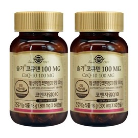 Solgar CoQ10 100 300mgX60capsulesX223276548673596 / 솔가 코큐텐 100 300mgX60캡슐X2개23276548673596