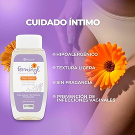 FEMINYL – Gel Íntimo Femenino Natural con Caléndula y Hamamelis | Limpieza Suave, pH Balanceado y Frescura Diaria | 250 ml