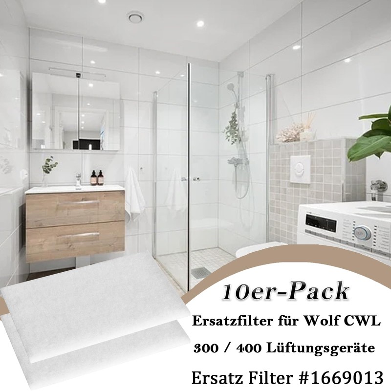 Replacement Filter for Wolf CWL 300/400 Excellent Ventilation System Air