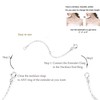 Elda & Co Sterling Silver Necklace Extenders Chain Set of