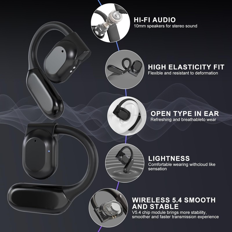 AI Real Time Translation Earbuds,144 Languages Real Time Translator,Bluetooth Wireless